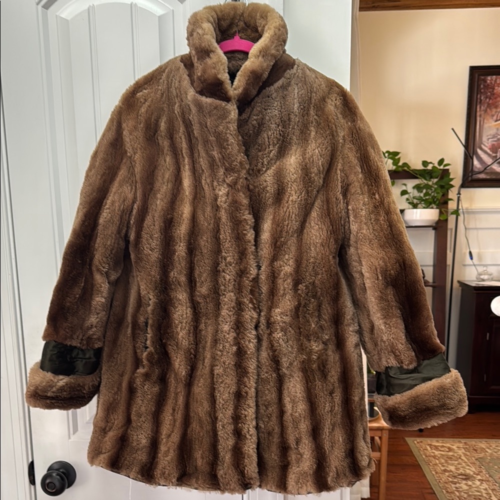 Vintage Brown beaver fur coat